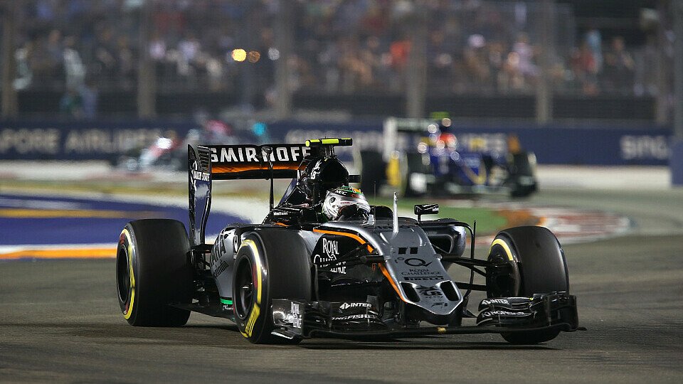 Inn Singapur zeigte Sergio Perez ein beherztes Rennen, Foto: Sutton