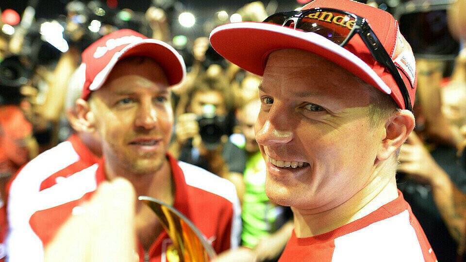 Räikkönen würde Vettel im WM-Kampf voll unterstützen, sollte es so weit kommen, Foto: Sutton