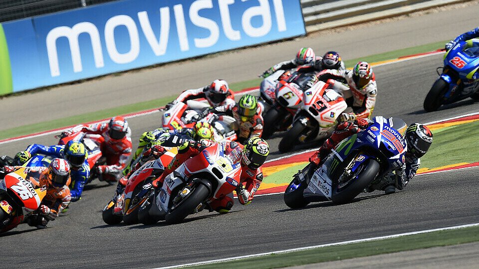 27 Fahrer - so wenig Platz hatten die MotoGP-Piloten am Start noch nie, Foto: Milagro