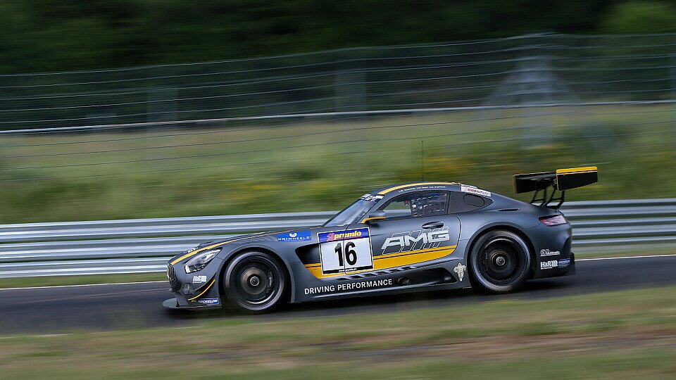 Beim zweiten Einsatz fuhr der Mercedes AMG GT3 gleich auf das Podest der VLN, Foto: AMG