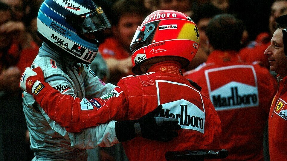Michael Schumacher vs. Mika Häkkinen: Das Duell des Jahres 2000., Foto: Sutton