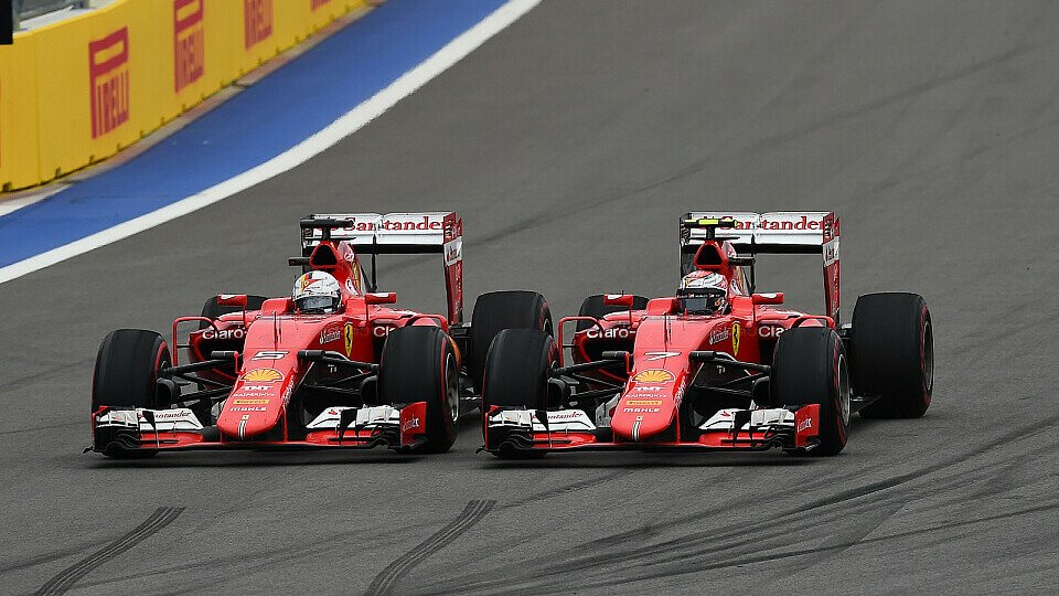 Das Duell der Ferraris sorgte in Russland für Spannung, Foto: Sutton
