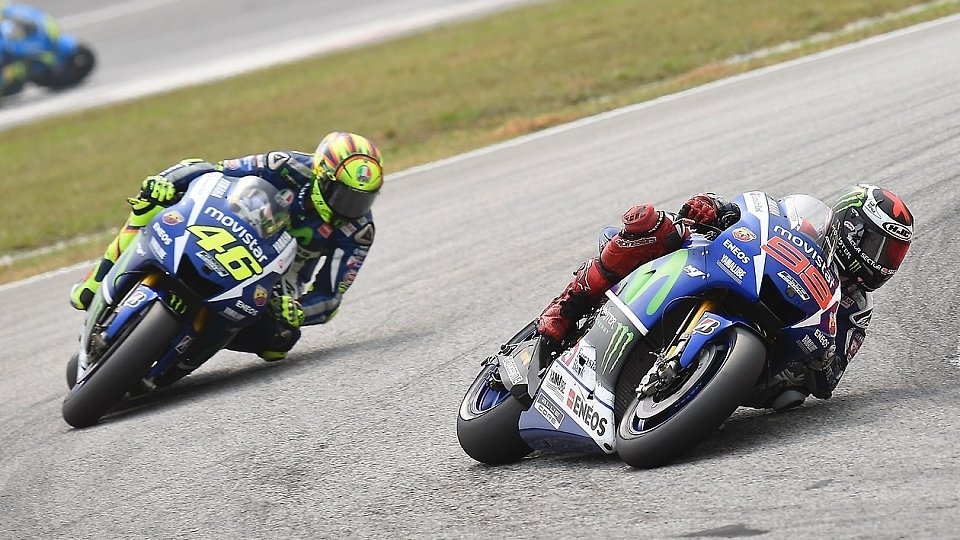 Jorge Lorenzo konnte Rossi im letzten Rennen niederringen, Foto: Yamaha