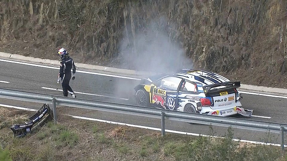 Sebastien Ogier crashte und verpasste den Spanien-Sieg, Foto: FIA WRC