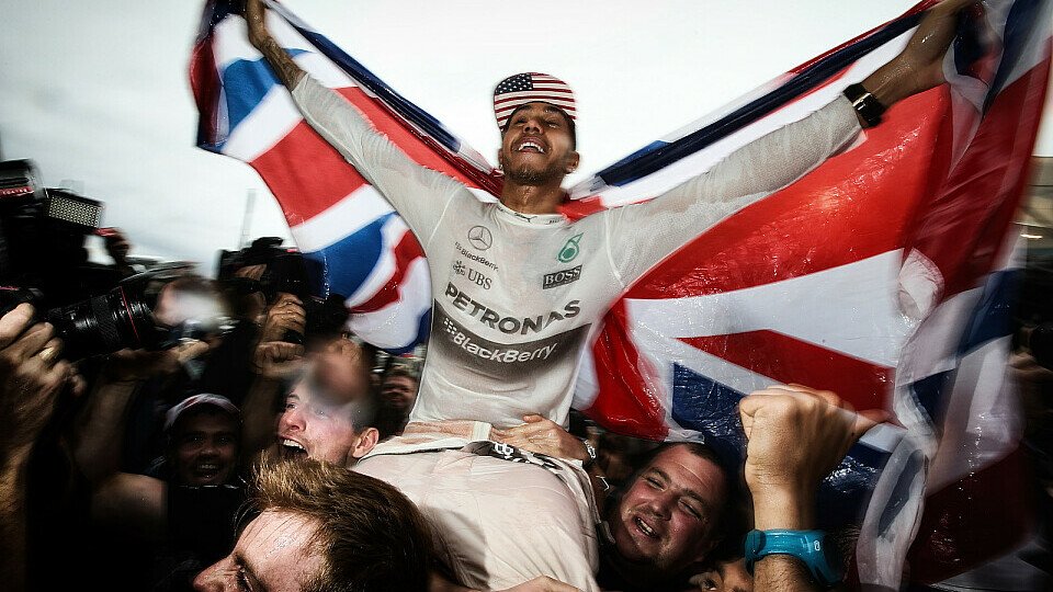 Der König der Formel 1: Weltmeister Lewis Hamilton, Foto: Sutton