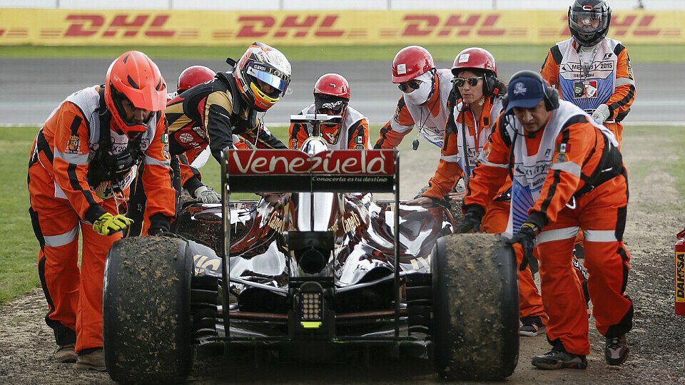 Romain Grosjean kam im Training zum Mexiko GP nicht über 26 Runden hinaus, Foto: Sutton