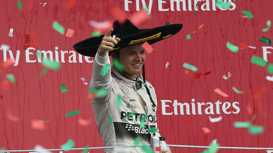 Nico Rosberg ist der erste Sieger auf der umgebauten Strecke in Mexico City, Foto: Sutton
