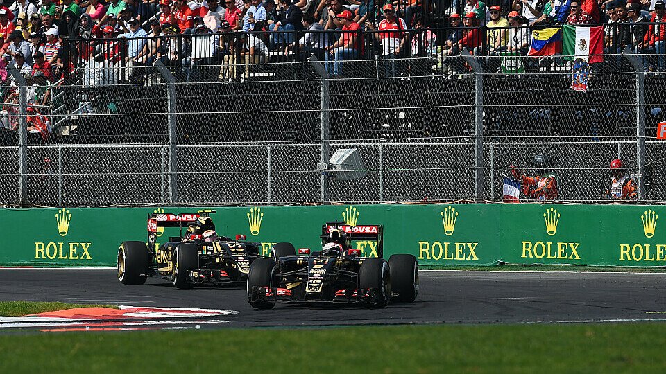 In Mexiko kämpften Maldonado und Grosjean das ganze Rennen um die Position, Foto: Sutton