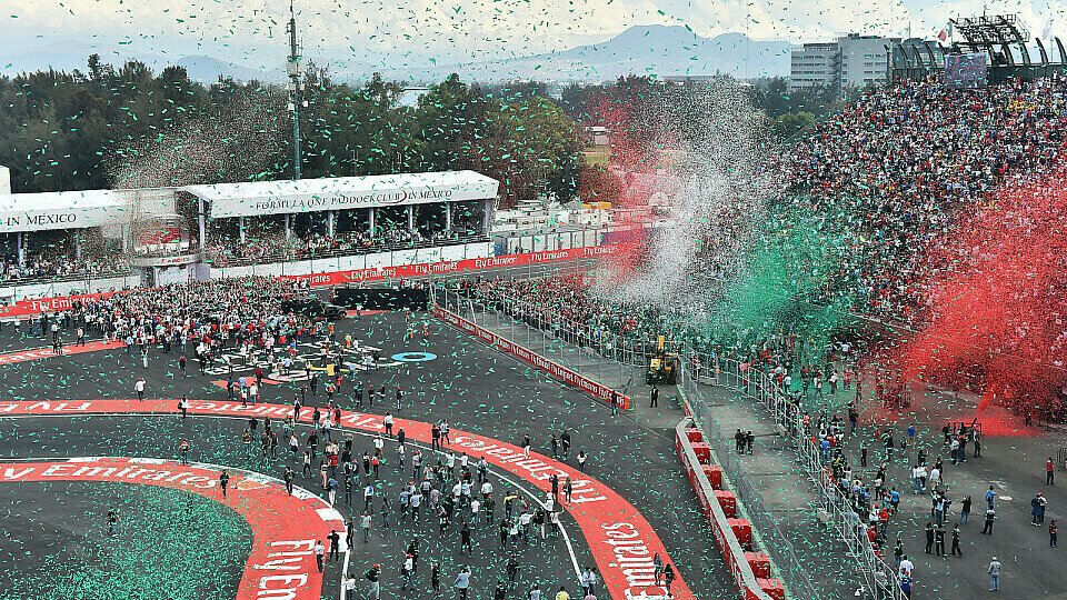 Der Mexiko GP sorgte für Begeisterung im F1-Fahrerlager, Foto: Sutton