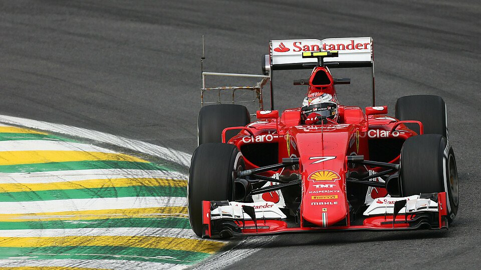 Räikkönen am Vormittag in Brasilien mit Monster-Messgerät unterwegs, Foto: Sutton