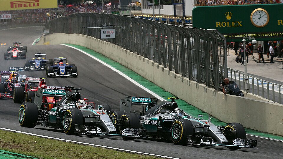 Der Titelkampf zwischen Lewis Hamilton und Nico Rosberg geht in Brasilien in die ganz heiße Phase, Foto: Mercedes-Benz