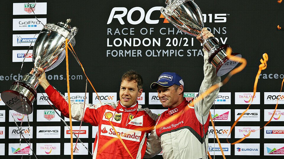 Sebastian Vettel hat das Race of Champions vor Tom Kristensen gewonnen, Foto: ROC