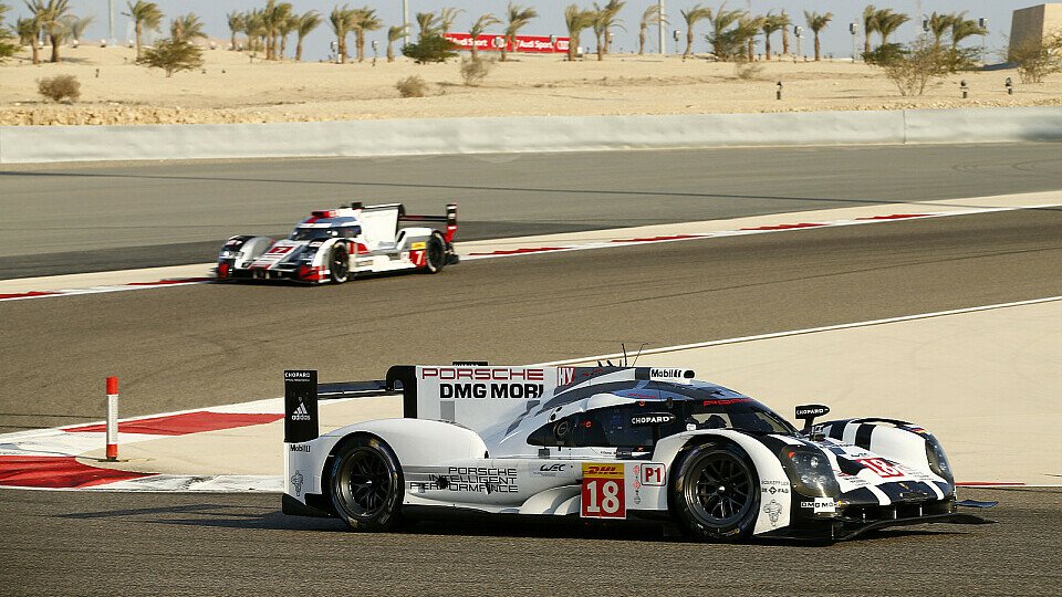 Dumas/Jani/Lieb machten mit ihrem Sieg gegen den Audi #7 die Markengefährten zum Fahrer-Weltmeister, Foto: Porsche