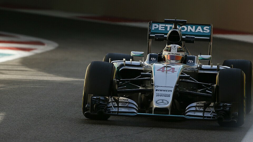 Lewis Hamilton wurde in Abu Dhabi wieder nur Zweiter, Foto: Sutton