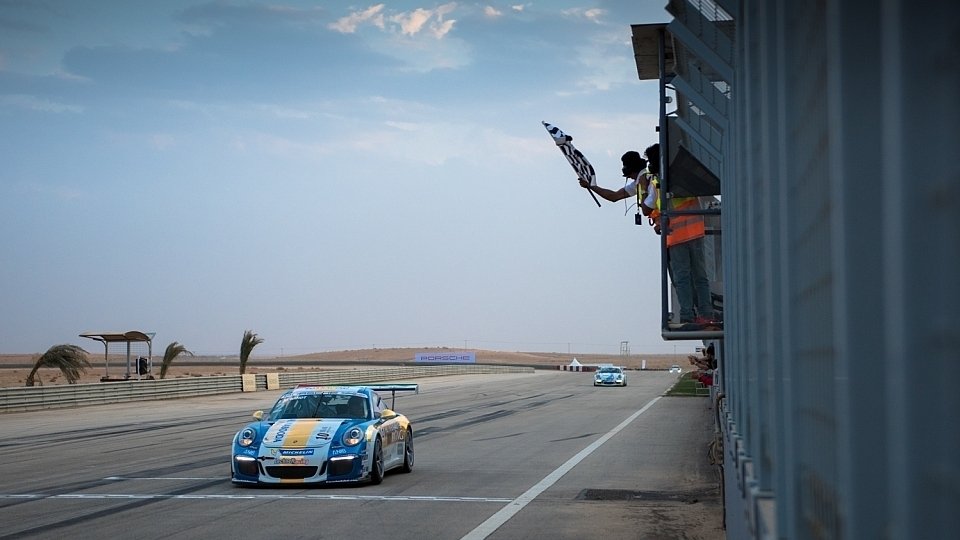 Jeffrey Schmidt feierte in Saudi-Arabien die Siege Nummer drei und vier, Foto: Porsche GT3 Cup Challenge Middle East 