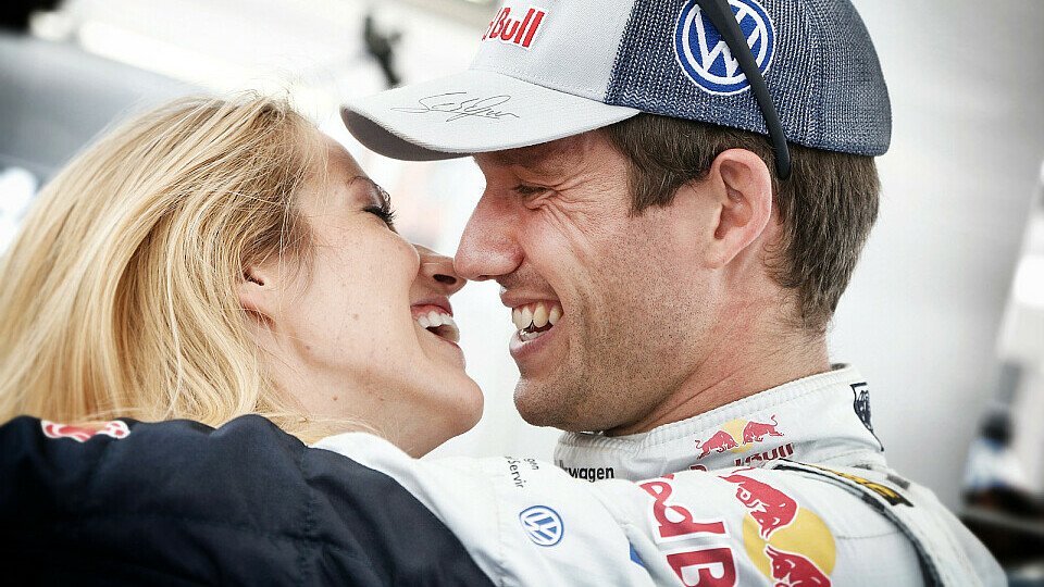 Andrea Kaiser mit Ehemann und Rallye-Weltmeister Sebastien Ogier, Foto: Sutton