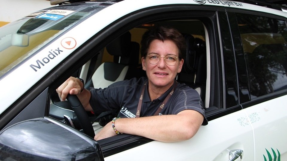 Ellen Lohr kommentiert die dritte Rallye-Dakar-Etappe, Foto: Ellen Lohr