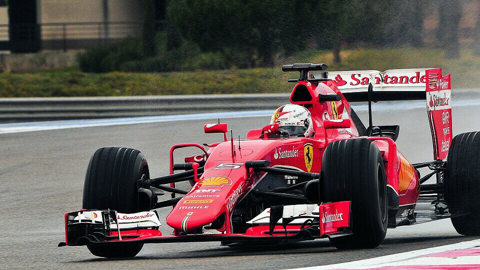 Sebastian Vettel saß in Frankreich für Ferrari bei den Tests im Cockpit, Foto: Sutton