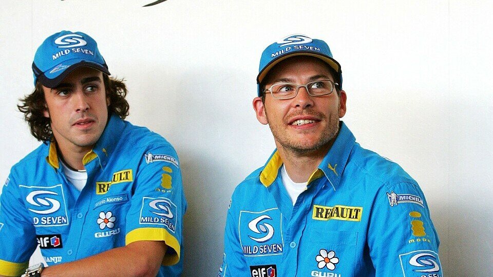 Fernando Alonso und Jacques Villeneuve - zwei von vielen prominenten Namen bei Renault, Foto: Sutton