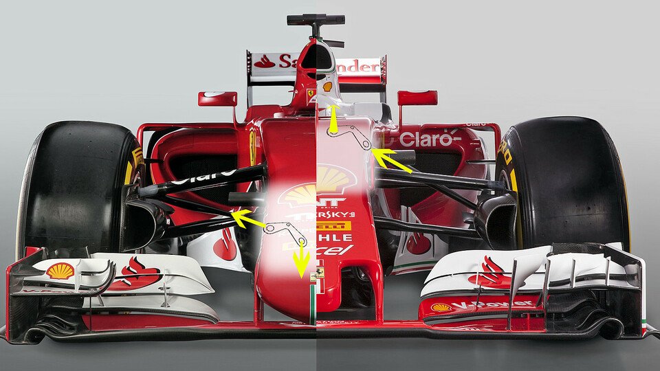 Ferrari vollzog bei der Vorderradaufhängung einen Philosophiewechsel, Foto: Ferrari/Motorsport-Magazin.com