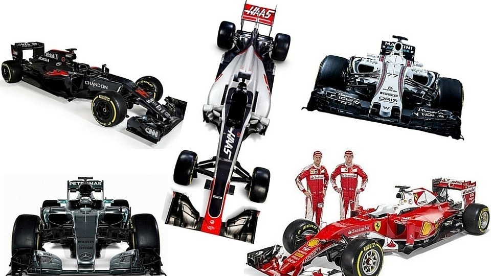 Fünf von elf Teams haben ihre Autos schon gezeigt, Foto: Haas, Ferrari, Mercedes, Williams, McLaren