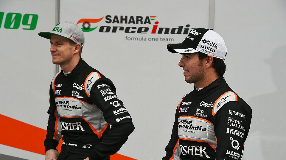 Perez und Hülkenberg fahren bereits drei Jahre gemeinsam bei Force India, Foto: Sutton