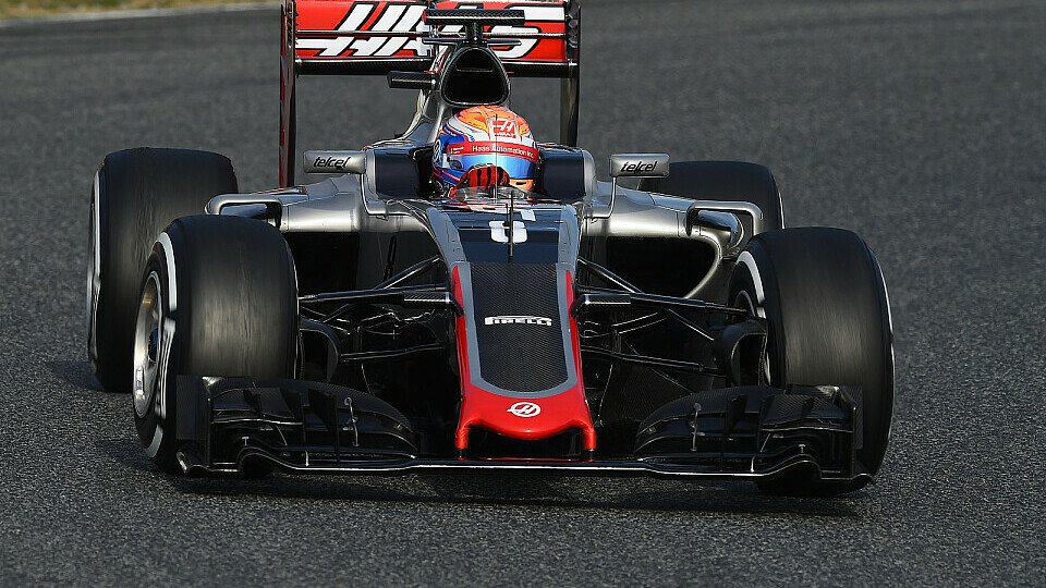 Romain Grosjean absolvierte am Mittwoch-Vormittag 34 Runden, Foto: Sutton