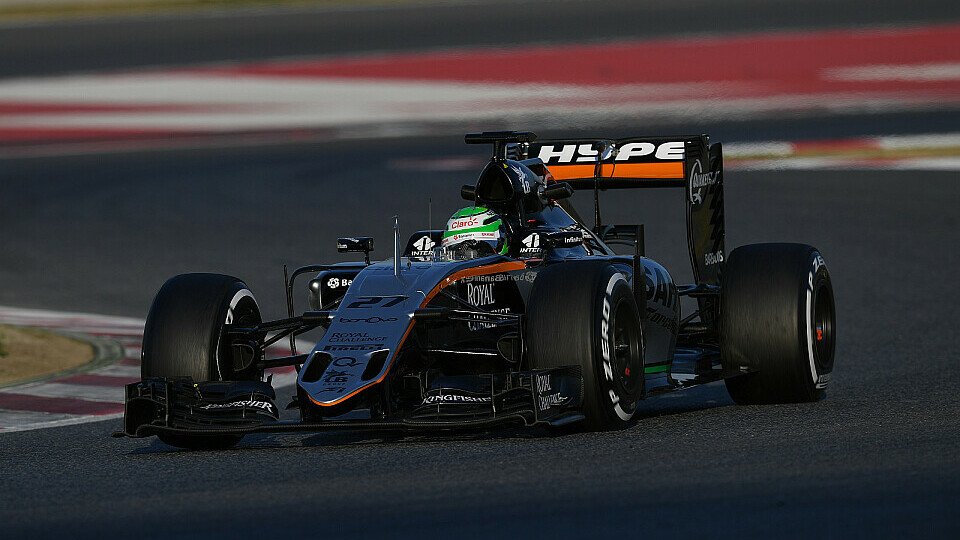 Nico Hülkenberg fährt beim F1-Test in Barcelona allen auf und davon, Foto: Sutton