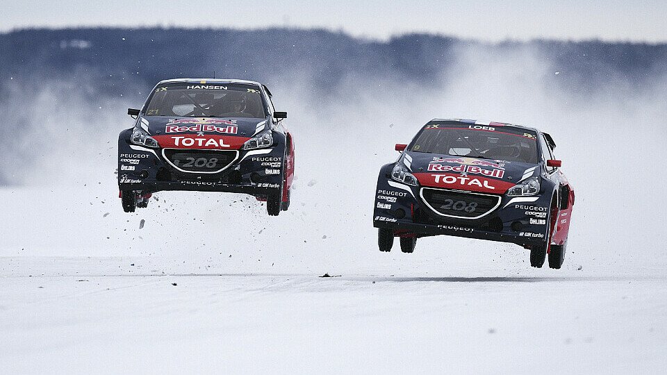 Sebastien Loeb bildet mit Timmy Hansen ein starkes Duo, Foto: Peugeot