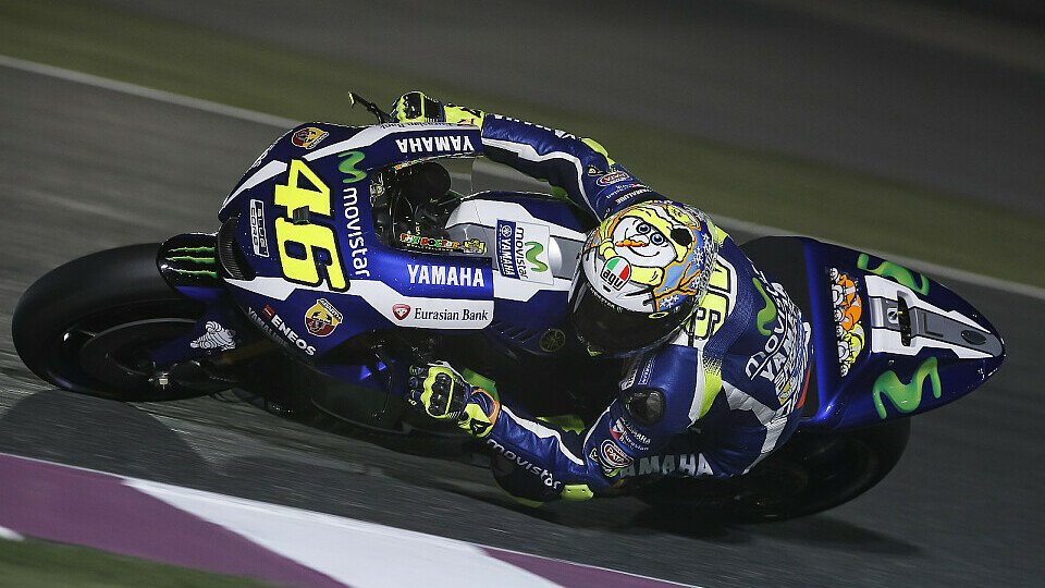 Valentino Rossi war mit den Testfahrten in Katar zufrieden, Foto: Yamaha