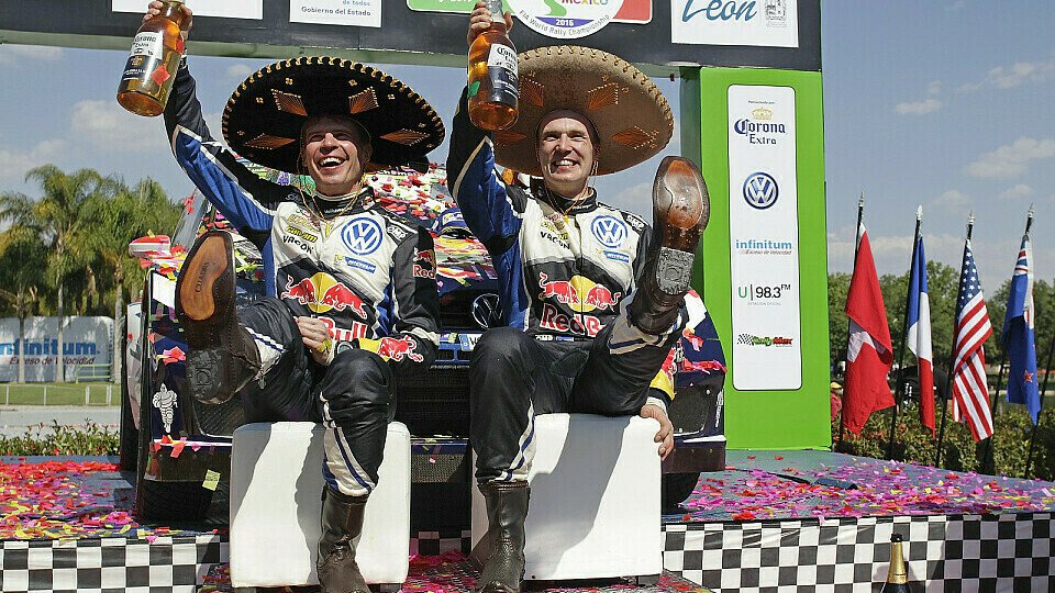 Jari-Matti Latvala feierte seinen ersten Sieg bei der Rallye Mexiko, Foto: Volkswagen Motorsport