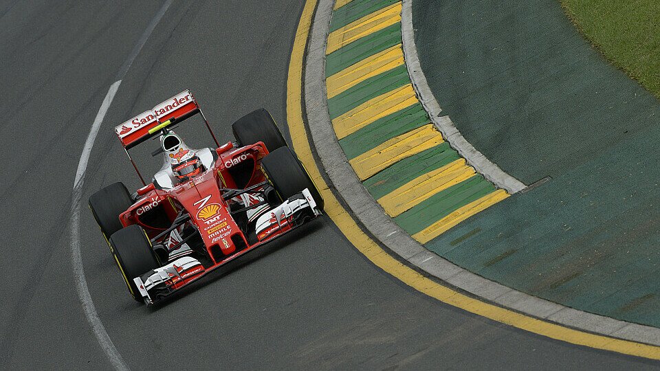 Kimi Räikkönen startet im Ferrari als Vierter in den Australien GP in Melbourne, Foto: Ferrari