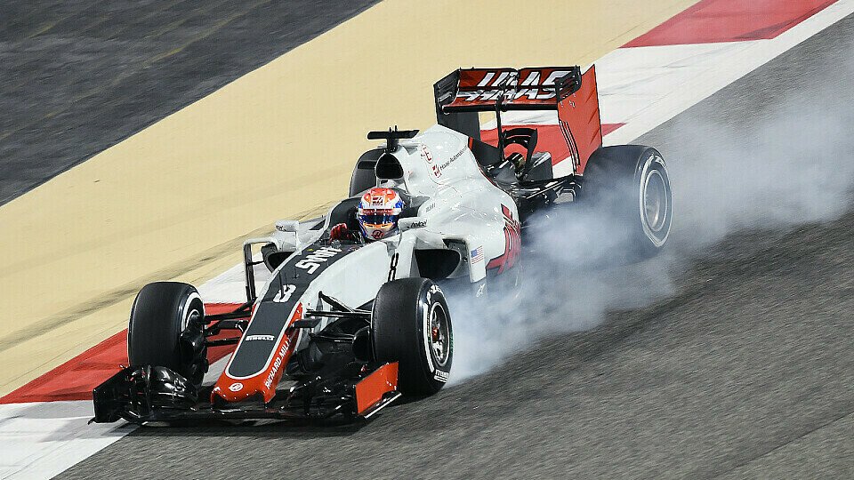 Romain Grosjean erlebte in Bahrain ein Training voller Action, Foto: Sutton