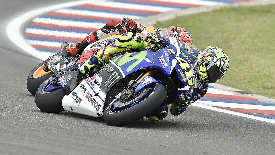Rossi musste Marquez nach dem Stopp davonziehen lassen, Foto: Yamaha