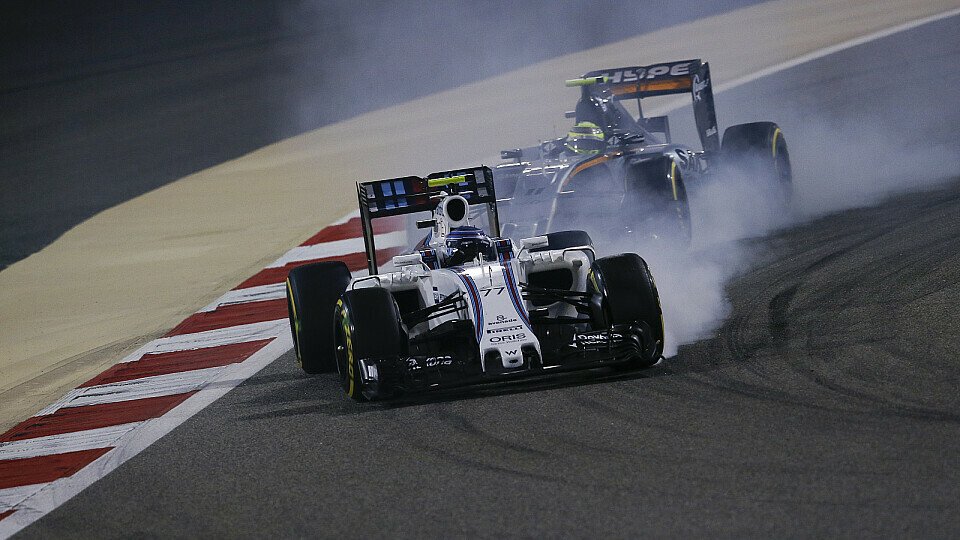 Beim Bahrain GP ließen die Piloten die Reifen qualmen, Foto: Sutton