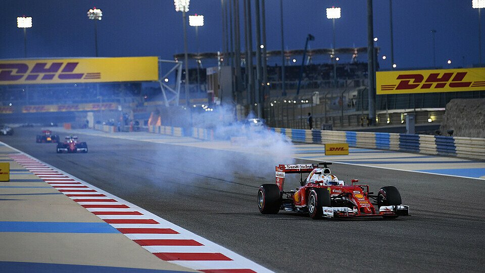 Sebastian Vettels Motor verabschiedet sich 2016 in Bahrain