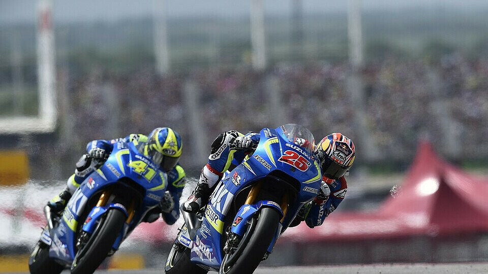 Aleix Espargaro und Maverick Vinales erhoffen sich einen Aufwärtstrend in Jerez, Foto: Suzuki