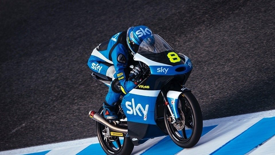 Nicolo Bulega fuhr beim Jerez-Test die Bestzeit, Foto: Team Sky VR46