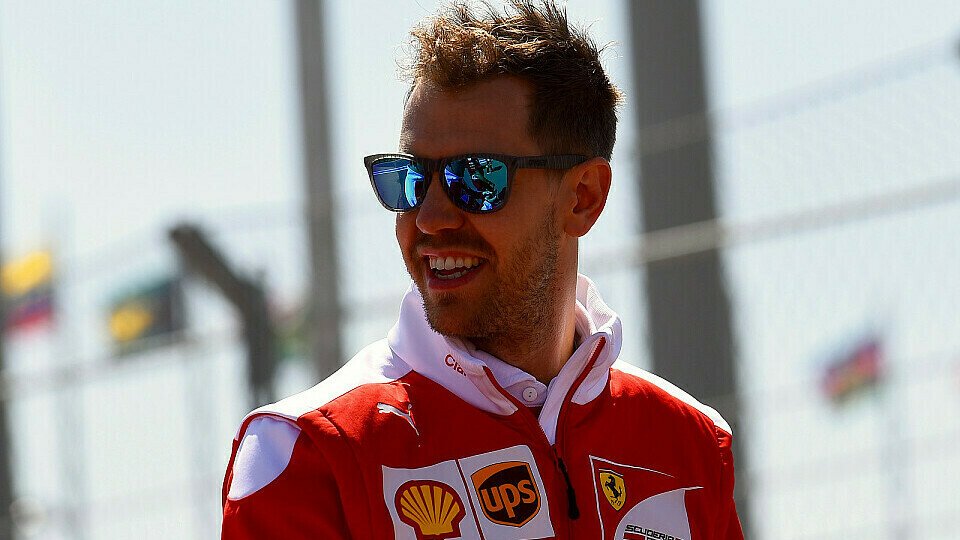 Sebastian Vettel ist das Lachen nicht vergangen, Foto: Sutton