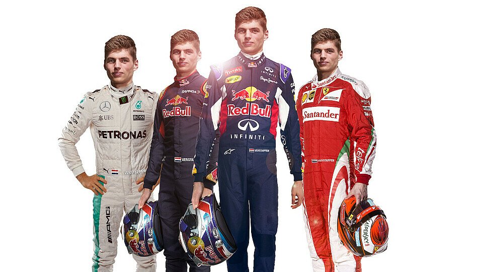Max Verstappen zieht nicht den schönsten, sondern den schnellsten Overall an, Foto: Teams/Fotomontage