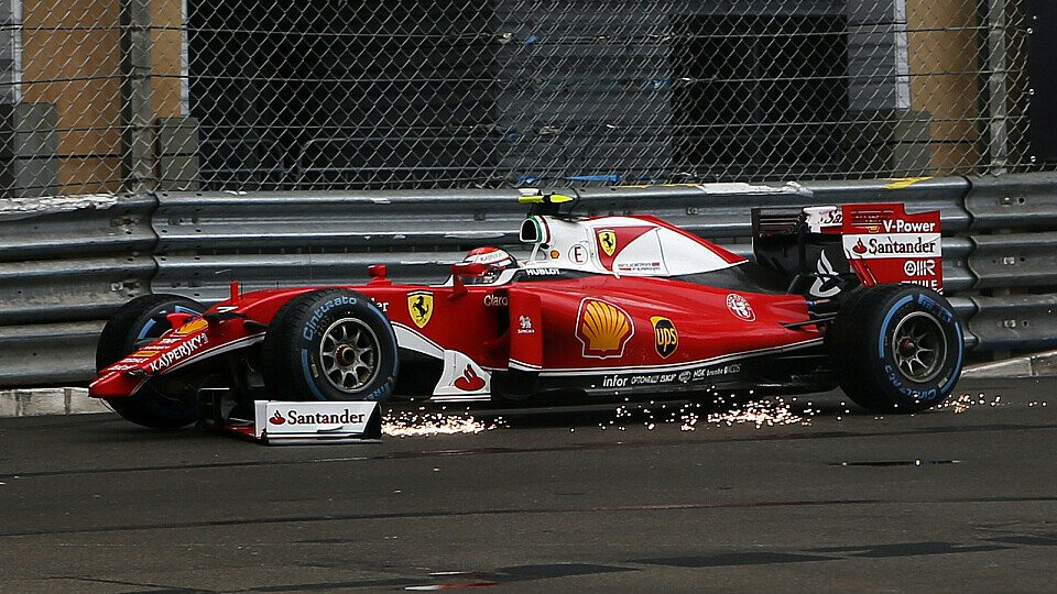Kimi Räikkönen suchte in Monaco nach einem Ort, um seinen Ferrari sicher abzustellen, Foto: Sutton