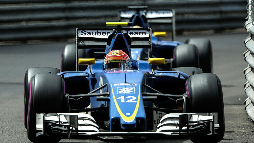In Monaco kollidierten die beiden Sauber und schieden aus, Foto: Sutton