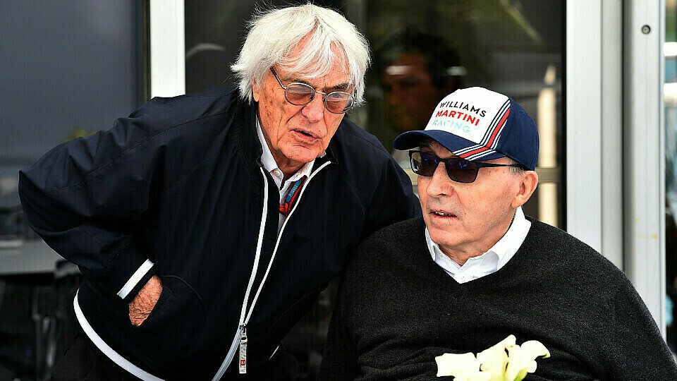 Bernie Ecclestone und Frank Williams beim Kanada GP 2016, Foto: Sutton