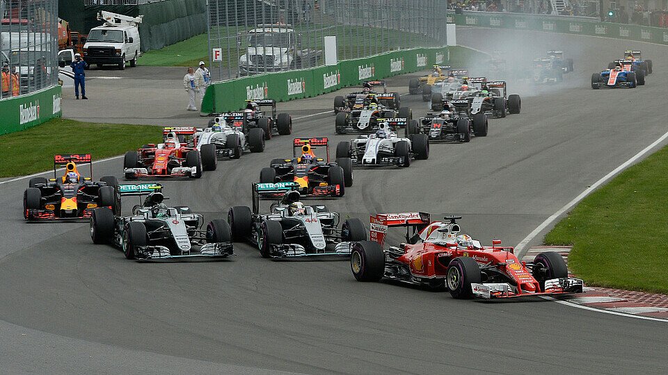 Die Formel 1 trat am Sonntagabend gegen König Fußball an, Foto: Ferrari