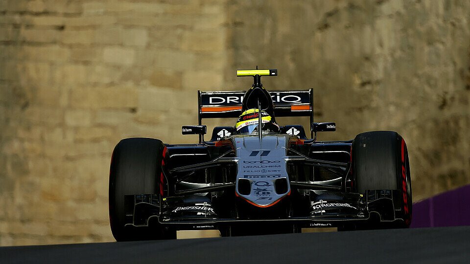 Trotz P2 im Qualifying startet Sergio Perez in Baku nur von P7, Foto: Sutton