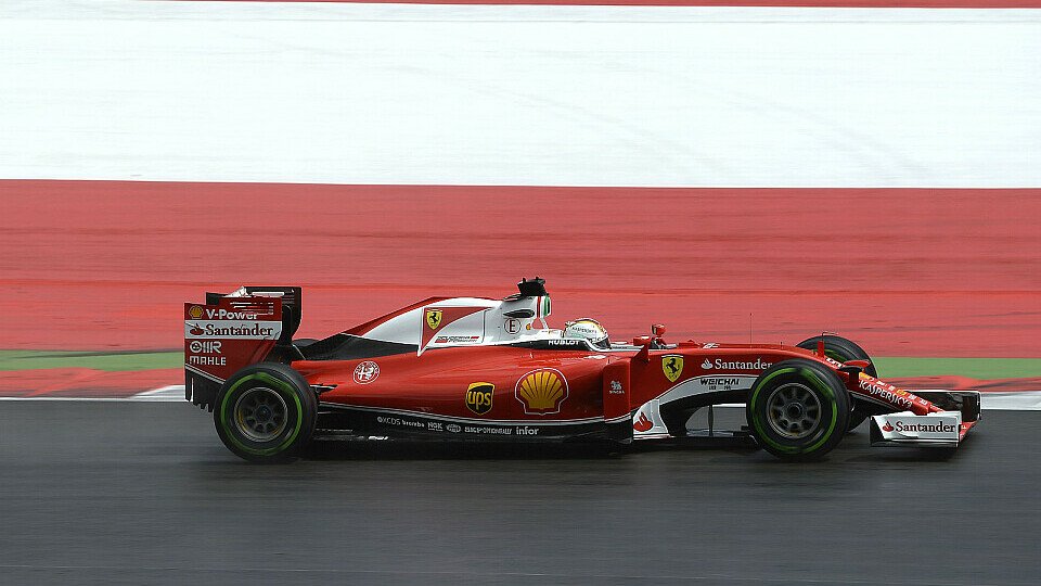 Vettel machte der Regen zu schaffen, Foto: Ferrari