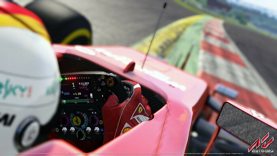 Dreimal stand der viermalige Weltmeister Sebastian Vettel mit dem Ferrari SF15-T ganz oben auf dem Podest, Foto: Assetto Corsa