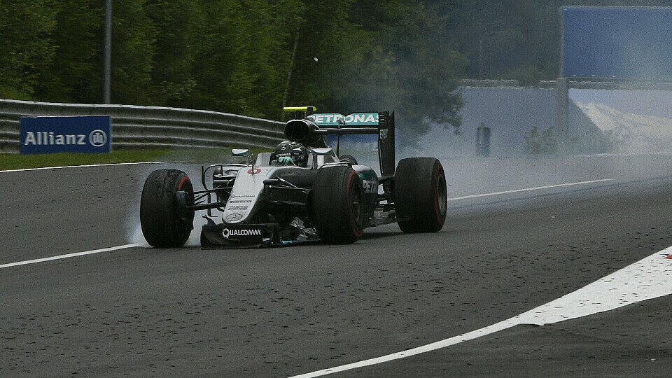 Schwer angeschlagen rettete sich Rosberg auf Platz vier ins Ziel, Foto: Sutton