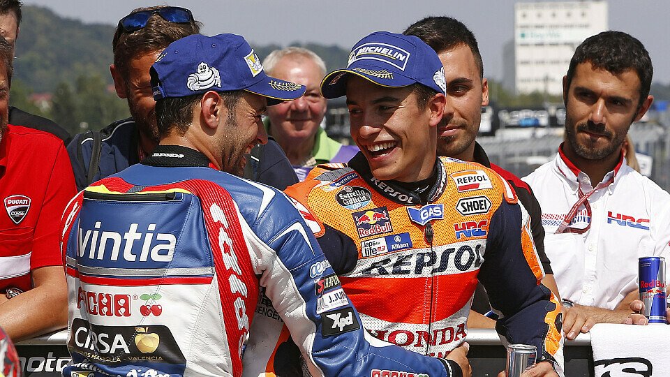 Marc Marquez und Hector Barbera fuhren am Sachsenring die Startplätze eins und zwei heraus, Foto: Repsol