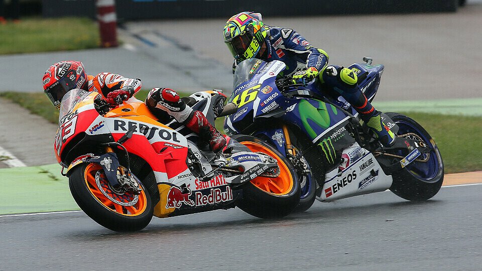 Marquez und Rossi waren zwei der Hauptprotagonisten des Sachsenring-Dramas, Foto: Repsol